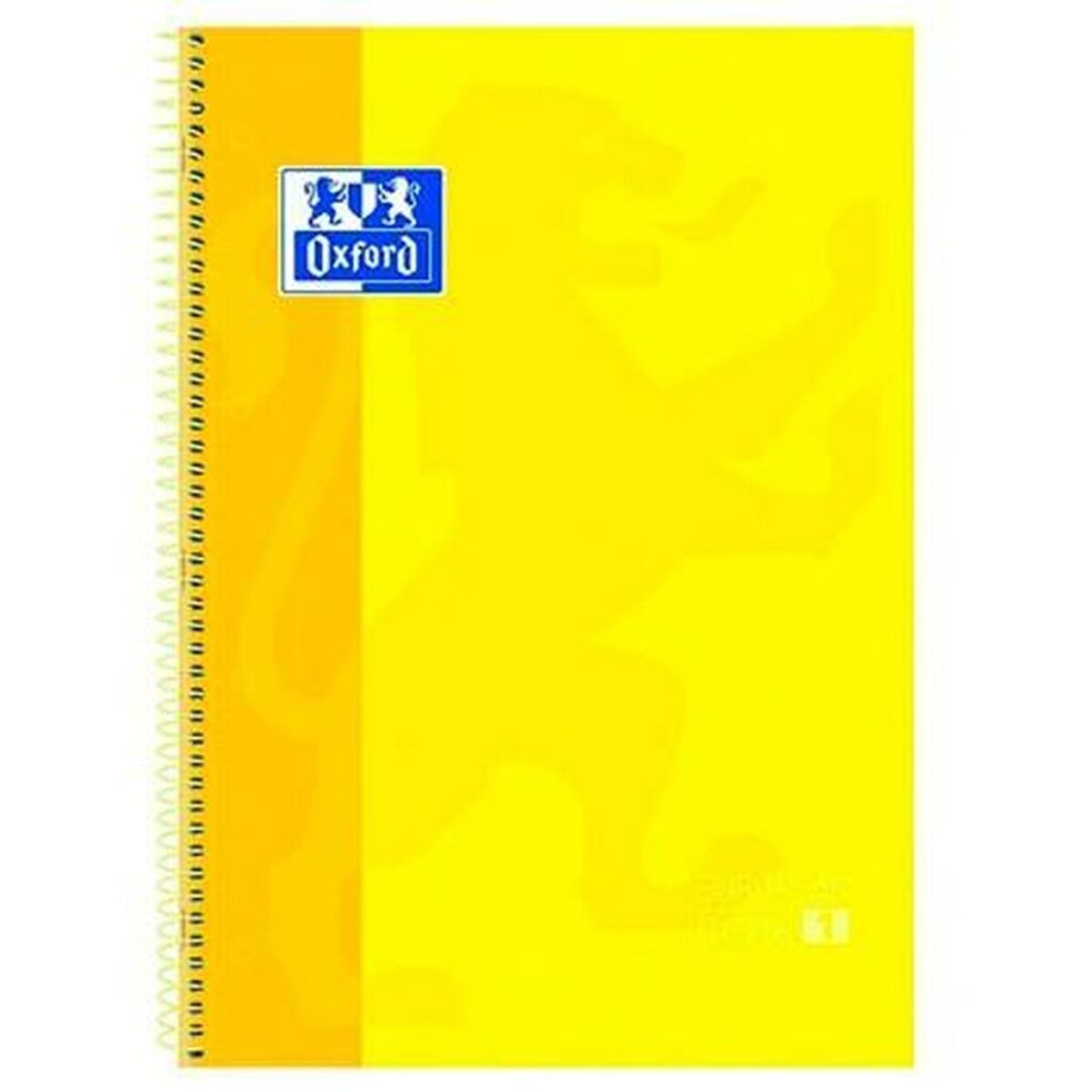 Φορητό υπολογιστή Oxford European Book Κίτρινο A4 5 Τεμάχια