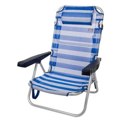 πτυσσόμενη καρέκλα Color Baby Ναύτης Αλουμίνιο Λευκό Ναυτικό Μπλε