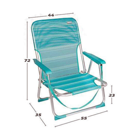 Καρέκλα στην παραλία Colorbaby 55 x 35 x 72 cm Τυρκουάζ