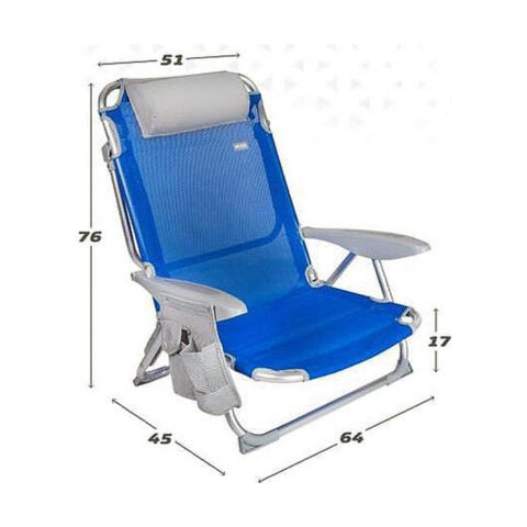 Καρέκλα στην παραλία Colorbaby 51 x 45 x 76 cm Μπλε
