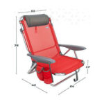 Καρέκλα στην παραλία Colorbaby 51 x 45 x 76 cm Κόκκινο