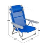 Καρέκλα στην παραλία Color Baby 48 x 60 x 90 cm Μπλε