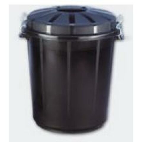 Σκουπίδια μπορεί να Denox 70 L Μαύρο Πλαστική ύλη