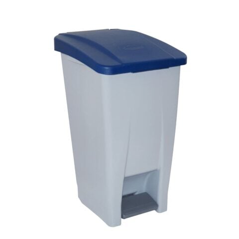 Δοχείο Σκουπιδιών με Πεντάλ Denox Μπλε Γκρι Πλαστική ύλη 60 L