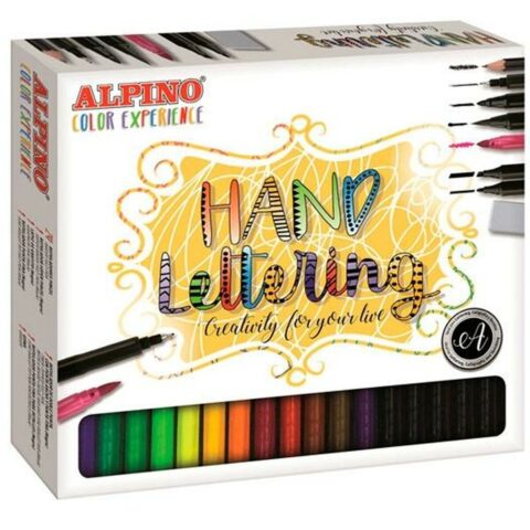 Σετ Μαρκαδόροι Alpino Hand Lettering Color Experience Πολύχρωμο (30 Τεμάχια)