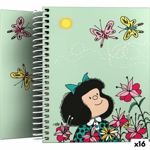 Φορητό υπολογιστή Grafoplas Mafalda Πολύχρωμο A6 100 Φύλλα (16 Μονάδες)