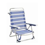 Καρέκλα στην παραλία Alco 6075ALF-1556 Αλουμίνιο Πολλαπλή τοποθέτηση Εύκαμπτο 62 x 82 x 65 cm