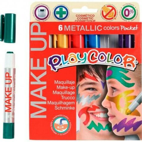 Μακιγιάζ για τα Παιδιά Playcolor Metallic Μπαρ Πολύχρωμο