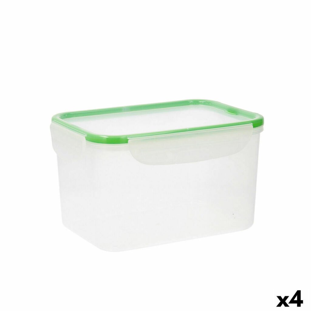 8 L Διαφανές Πλαστική ύλη (4 Μονάδες) (Pack 4x)