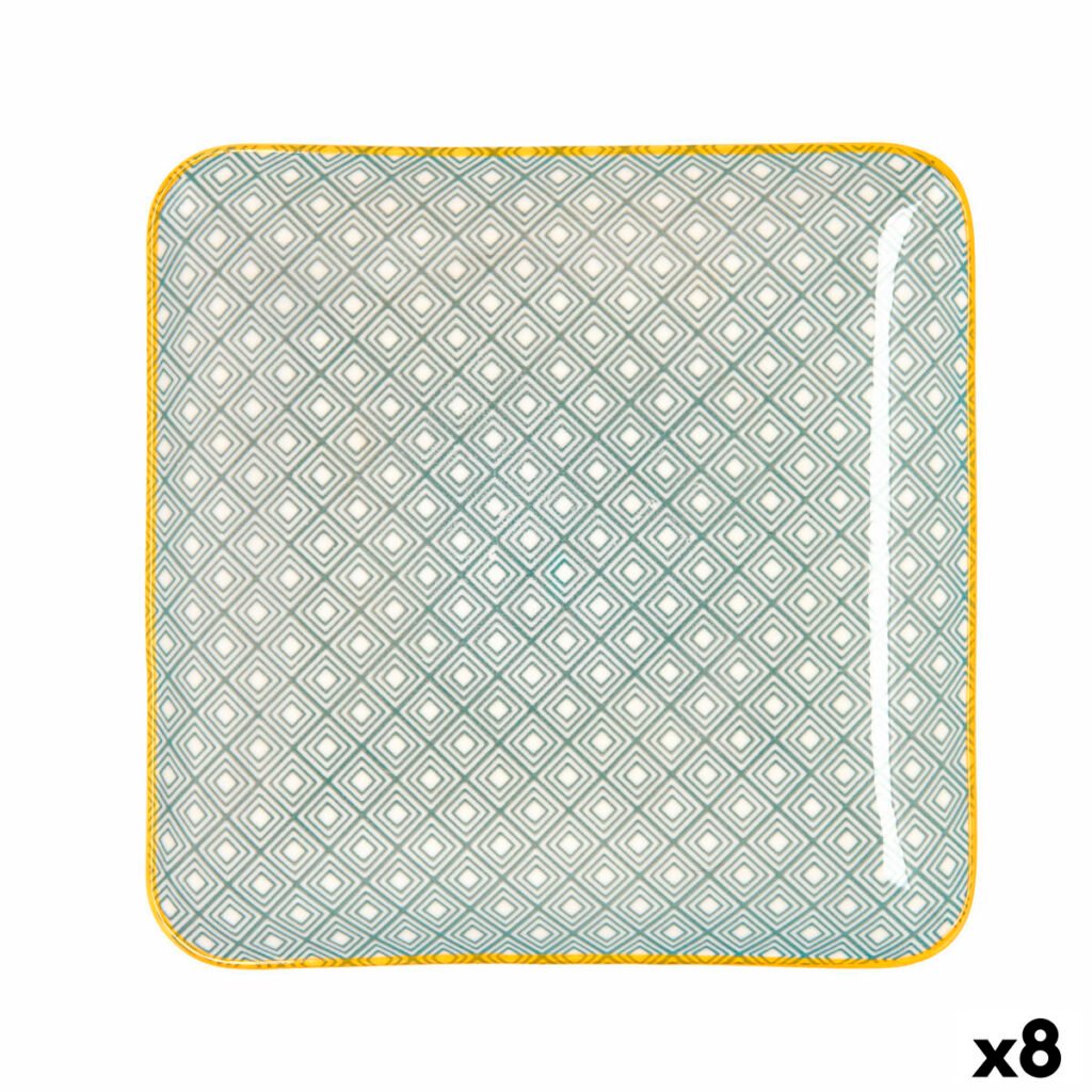 Δίσκος για σνακ Quid Pippa Τετράγωνο Κεραμικά Πολύχρωμο (21 x 21 cm) (8 Μονάδες)