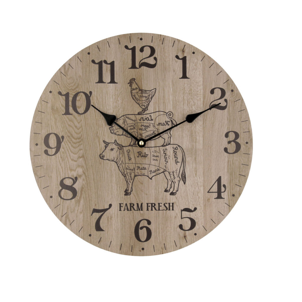 Ρολόι Τοίχου Quid Zώα Ξύλο (34 cm)