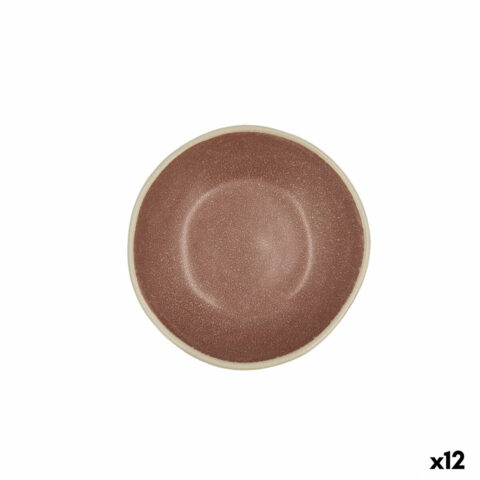 Ρηχό μπολ Bidasoa Gio Κεραμικά Καφέ 12 x 3 cm (12 Μονάδες)