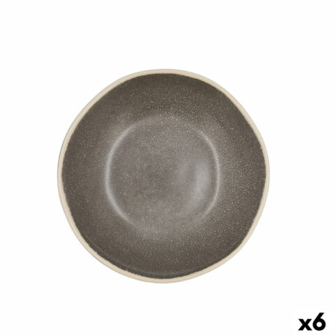 Βαθύ Πιάτο Bidasoa Gio Κεραμικά Γκρι 19 cm (x6)