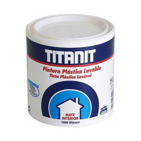 Ζωγραφική Titanlux Titanit 029190034 Oροφή Τοίχου Πλένεται Λευκό 750 ml Ματ