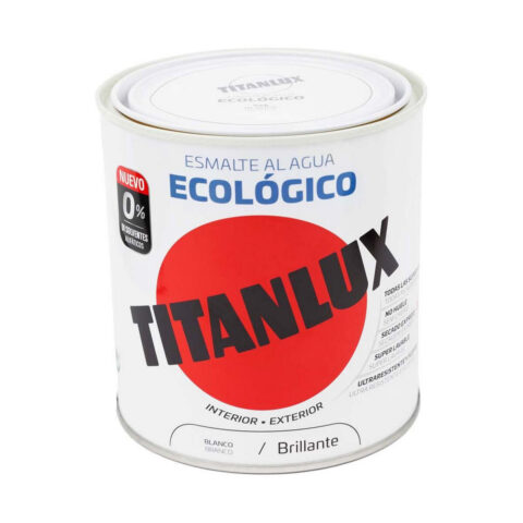 Ακρυλικό σμάλτο Titanlux 00t056614 Οικολογικó 250 ml Λευκό Φωτεινό