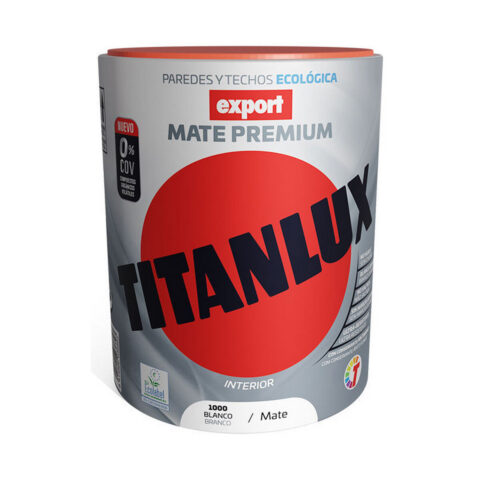 Bινυλικό χρώμα Titanlux Export f31110034 Oροφή Τοίχου Πλένεται Λευκό 750 ml Ματ
