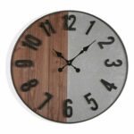 Ρολόι Τοίχου Versa Μέταλλο Ξύλο MDF Ξύλο MDF/Μέταλλο 5 x 60 x 60 cm