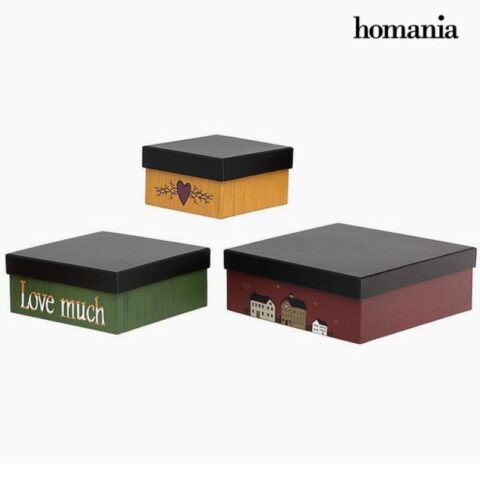 Διακοσμητικό κουτί Homania 2649 (3 pcs) Τετράγωνο