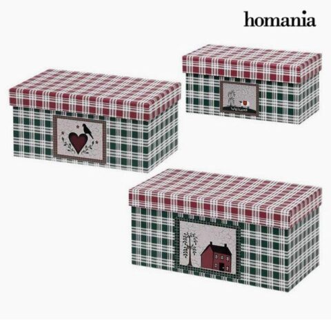 Διακοσμητικό κουτί Homania (3 uds) Χαρτόνι