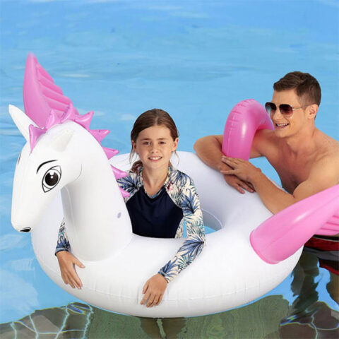 Inflatable Pool Float Μονόκερος (151 x 171 x 80 cm)
