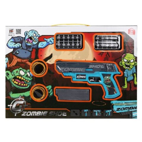 Playset Zombie Shot Όπλο με Βελάκια Μπλε (43 x 30 cm)
