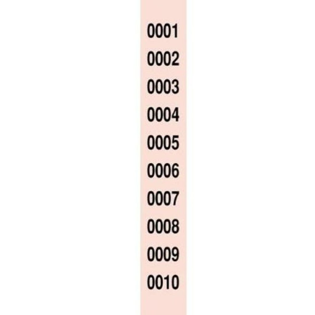 Λωρίδες αριθμών για λαχειοφόρο αγορά 1-5000 (x10)