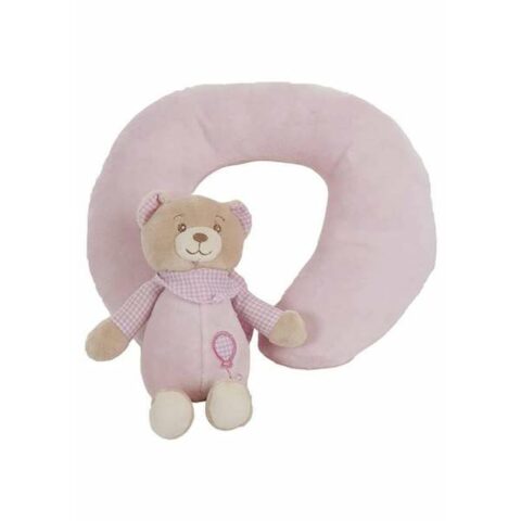 αυχενικό μαξιλάρι Lulu Ροζ Αρκουδάκι 20 x 24 cm