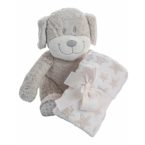 Σετ Δώρω για το Μωρό Coralina Αρκουδάκι Κουβέρτα Σκύλος 100 x 75 cm