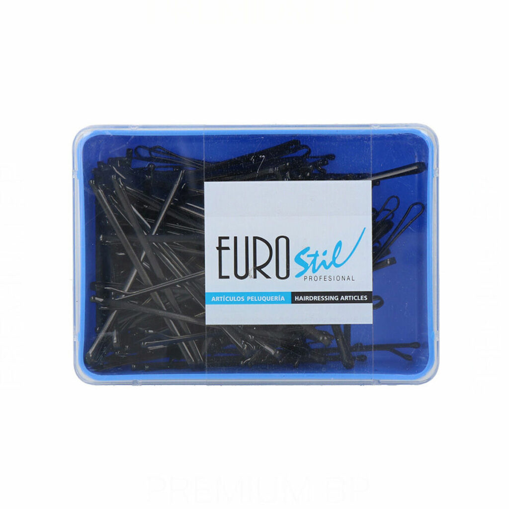 Αξεσουάρ για τα Mαλλιά Eurostil Clips Negro 70 mm