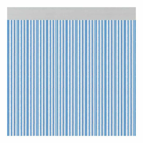 Κουρτίνα Acudam Brescia Πόρτες Μπλε Εξωτερικό PVC Αλουμίνιο 90 x 210 cm