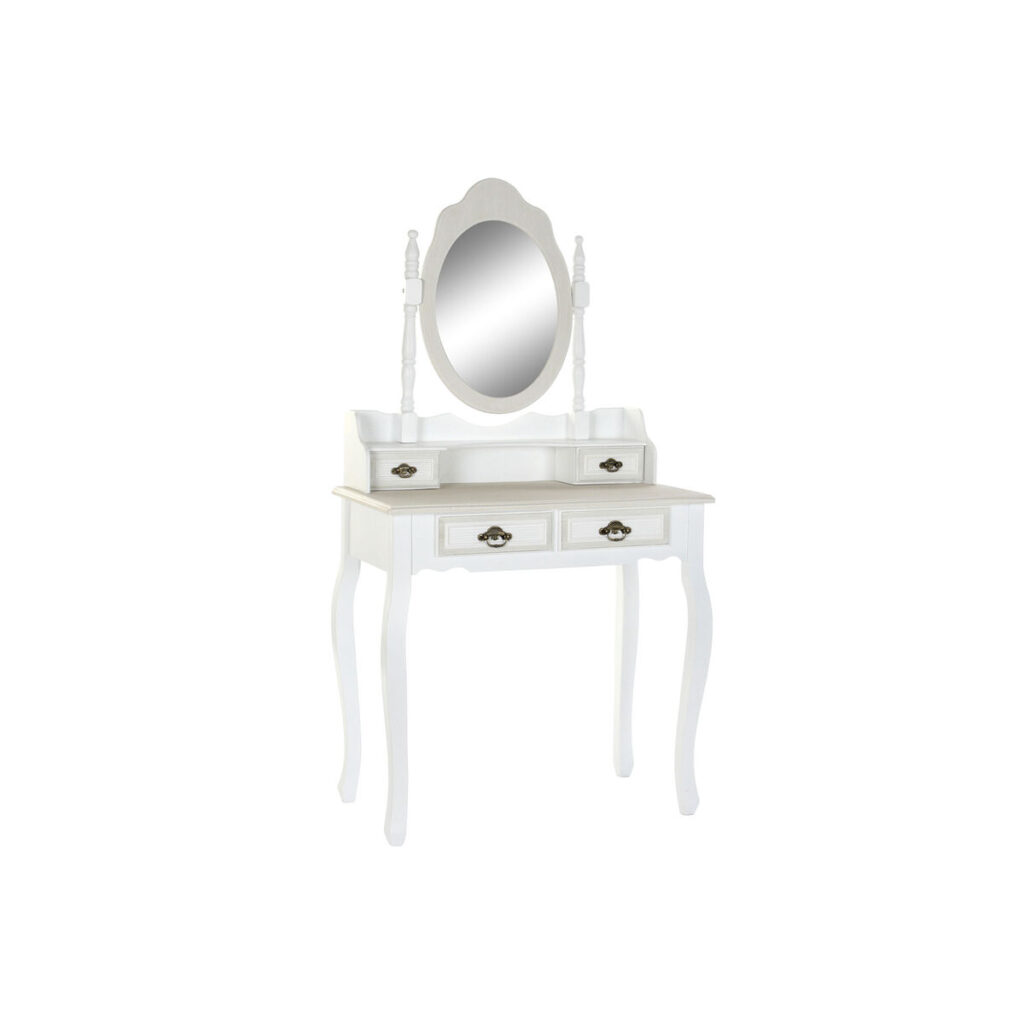 Ντουλάπα DKD Home Decor Καθρέφτης Λευκό ABS Ξύλο MDF (75 x 40 x 140 cm)