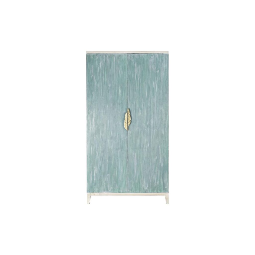 Ντουλάπι DKD Home Decor Μέταλλο Ξύλο Τυρκουάζ (110 x 50 x 205 cm)