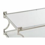 Τραπεζάκι Καφέ DKD Home Decor Κρυστάλλινο Ανοξείδωτο ατσάλι (130 x 60 x 45 cm)