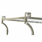 Τραπεζάκι Καφέ DKD Home Decor Κρυστάλλινο Ανοξείδωτο ατσάλι (130 x 60 x 45 cm)