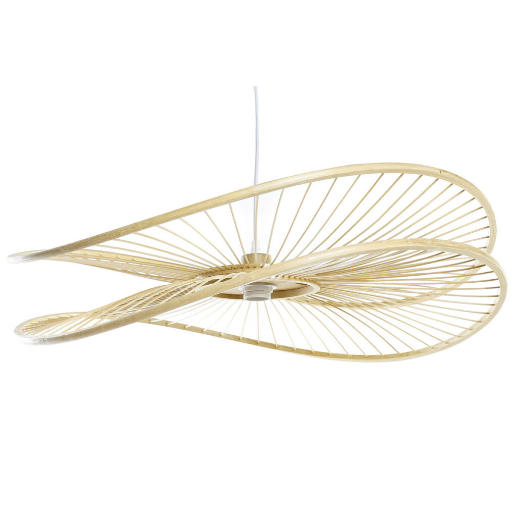 Φωτιστικό Οροφής DKD Home Decor Φυσικό Bamboo 50 W 70 x 65 x 23 cm