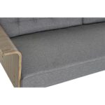 Καναπές-Κρεβάτι DKD Home Decor 203 x 87 x 81 cm Γκρι Μέταλλο Καφέ