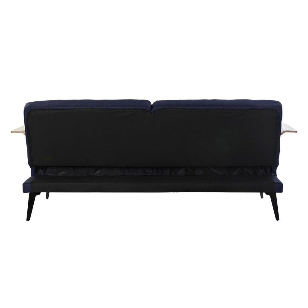 Καναπές-Κρεβάτι DKD Home Decor Μπλε Καφέ Μαύρο Μέταλλο Σύγχρονη Urban 203 x 87 x 81 cm