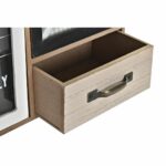 Διοργανωτής Πολλαπλών Χρήσεων DKD Home Decor Κουζίνα 30 x 10 x 29 cm Κρυστάλλινο Μέταλλο Ξύλο MDF Shabby Chic