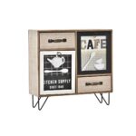 Διοργανωτής Πολλαπλών Χρήσεων DKD Home Decor Κουζίνα 30 x 10 x 29 cm Κρυστάλλινο Μέταλλο Ξύλο MDF Shabby Chic