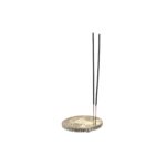Βάση DKD Home Decor Ø 10 cm Ξύλο Αλουμίνιο Βούδας Άραβας