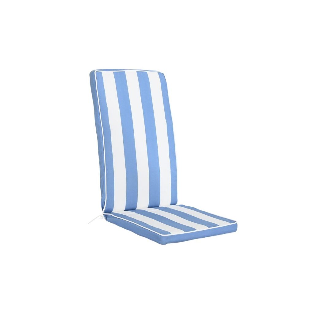 Μαξιλάρι έδρας DKD Home Decor Λευκό Sky μπλε 42 x 4 x 115 cm