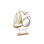 Διακοσμητική Φιγούρα DKD Home Decor Καθρέφτης Χρυσό Μέταλλο Μεσογείακός (53 x 9 x 67 cm)