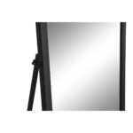 Μόνιμος καθρέφτης DKD Home Decor 37 x 10 x 160 cm Κρυστάλλινο Μαύρο Σίδερο