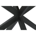 Τραπεζαρία DKD Home Decor Μαύρο Φυσικό Μέταλλο Ξύλο από Μάνγκο 200 x 100 x 76 cm