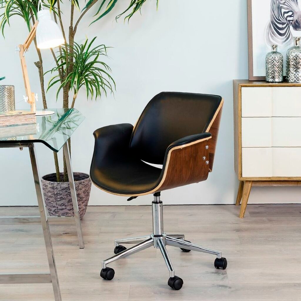 Καρέκλα γραφείου 59 x 57 x 80 cm Μαύρο