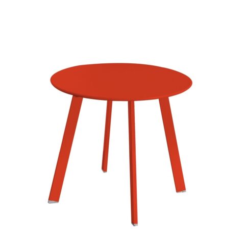 Βοηθητικό Τραπέζι Marzia 50 x 50 x 44 cm Κόκκινο Χάλυβας