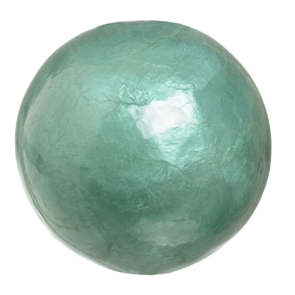 Μπάλες CAPIZ Διακόσμηση Μπλε Καφέ 10 x 10 x 10 cm (8 Μονάδες)