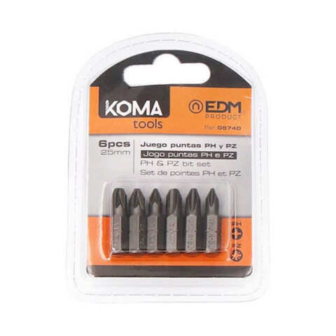 Σετ κεφαλών Koma Tools PH1 PZ 25 mm
