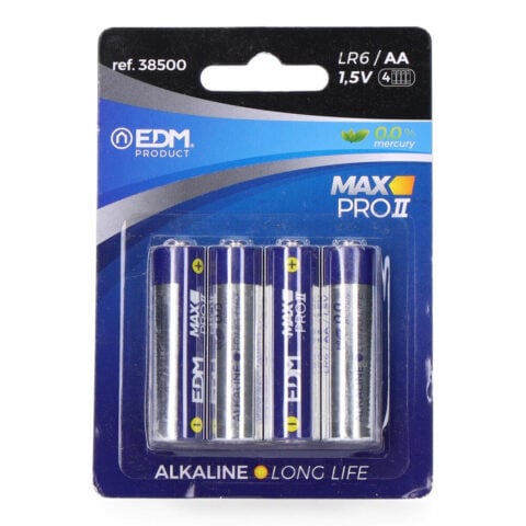 Αλκαλικές Μπαταρίες EDM Max Pro II Long Life AA LR6 1