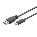 Καλώδιο USB A σε USB C EDM Μαύρο 1 m